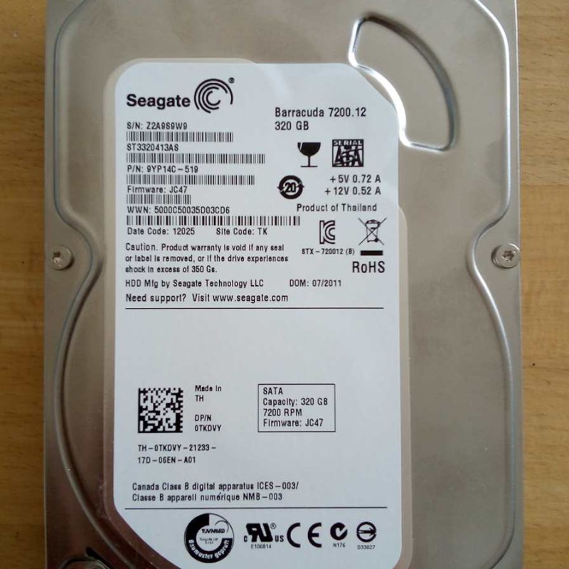 Disque dur Seagate 320 Go